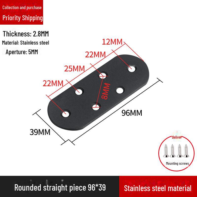 L-förmiger Regalträger aus Edelstahl, 90-Grad-Rechtwinkelverbinder