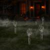 Halloween Home Decoration Decoration, Plastic Skeleton Hand Yard Stake, Realistic Bone Prop for Outdoor Festive Decor Garden Decor, Spooky Party