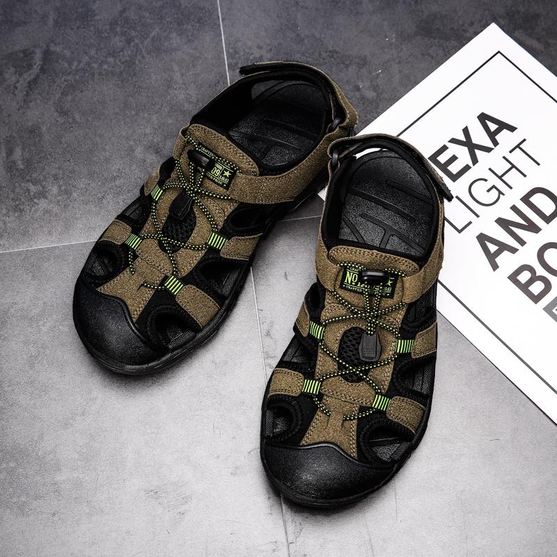 

Мужские сандалии, пляжная обувь, обувь на толстой подошве для мужчин, мягкие и удобные мужские повседневные кроссовки, износостойкие, для помещений и улицы 46 армия зеленый