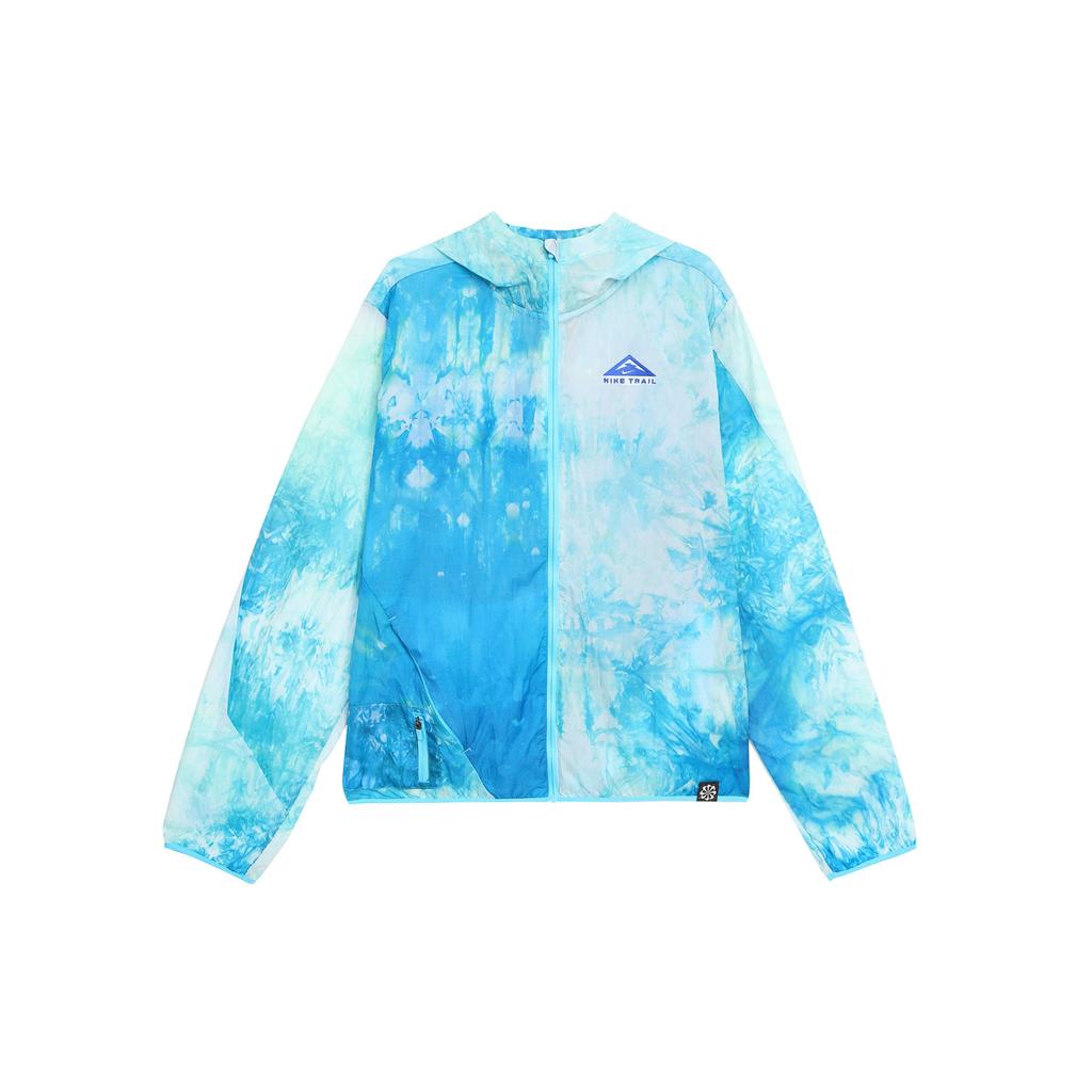 Nike Logo Embroidered Pattern Hoodie Jacket Women jackets Blue DX1042-085