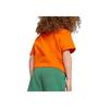 Puma Plant Round Neck Pullover Short Sleeve T-Shirt Kids Tops Orange 620512-23