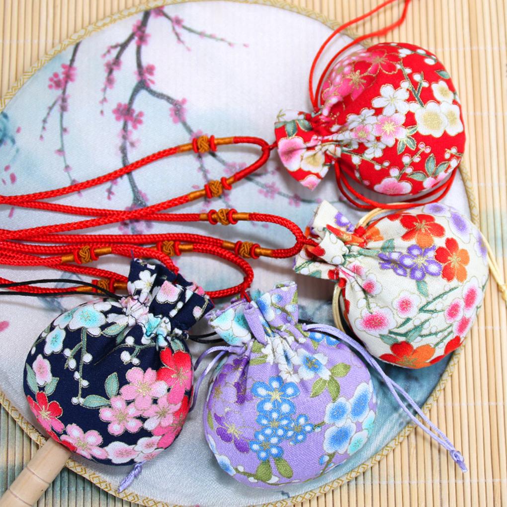 Drawstring Sachet Bag Chinese Style Neck Hanging Fragrance Bags with Tassel Pouch Gifts Packaging Party Favor Jewellery