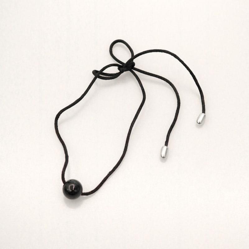 STUDIO LEIGH ONYX STRING NECKLACE