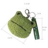 Gift Key Charm Earphone Storage bag Mini Wallet Keychain Frog Plush Coin Bag Zipper Coin Purses