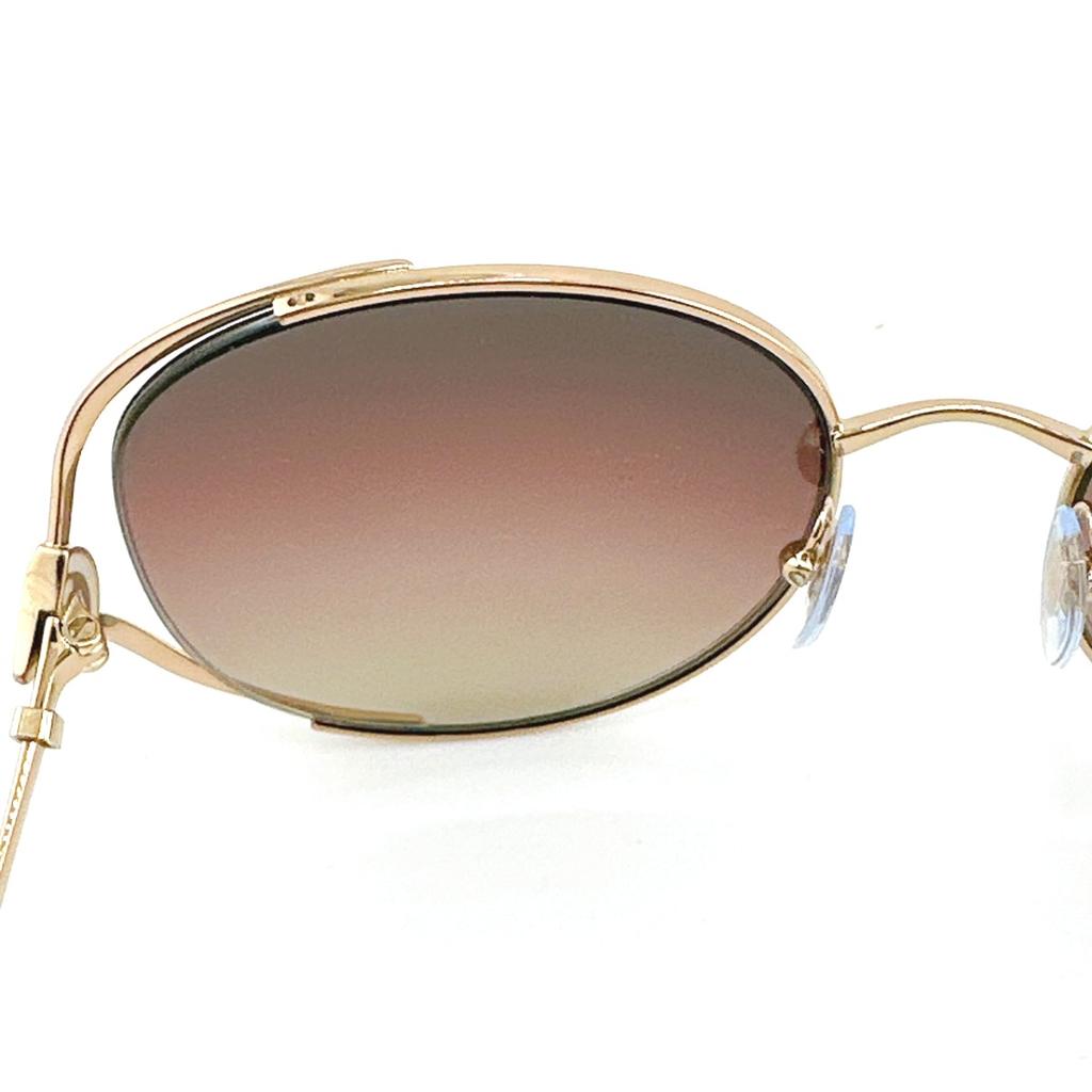 Bvlgari 57 20 2014/E2 Sunglasses Metal Brown Unisex BV6181B Used