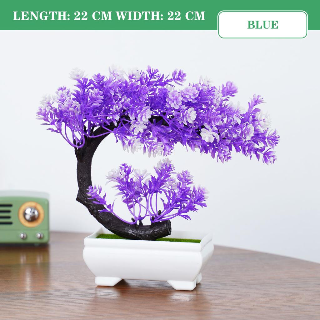 Künstliche Pflanzen Bonsai Kleiner Baum Topf Kunstpflanze Blumen Topfpflanzen Ornamente für Zuhause Zimmer Hotel Garten Tisch Offizielle Dekoration
