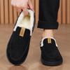 Men's Lazy Slip-on Snow Boots, Winter Velvet Warm Fur Cotton Shoes for Northeast Men