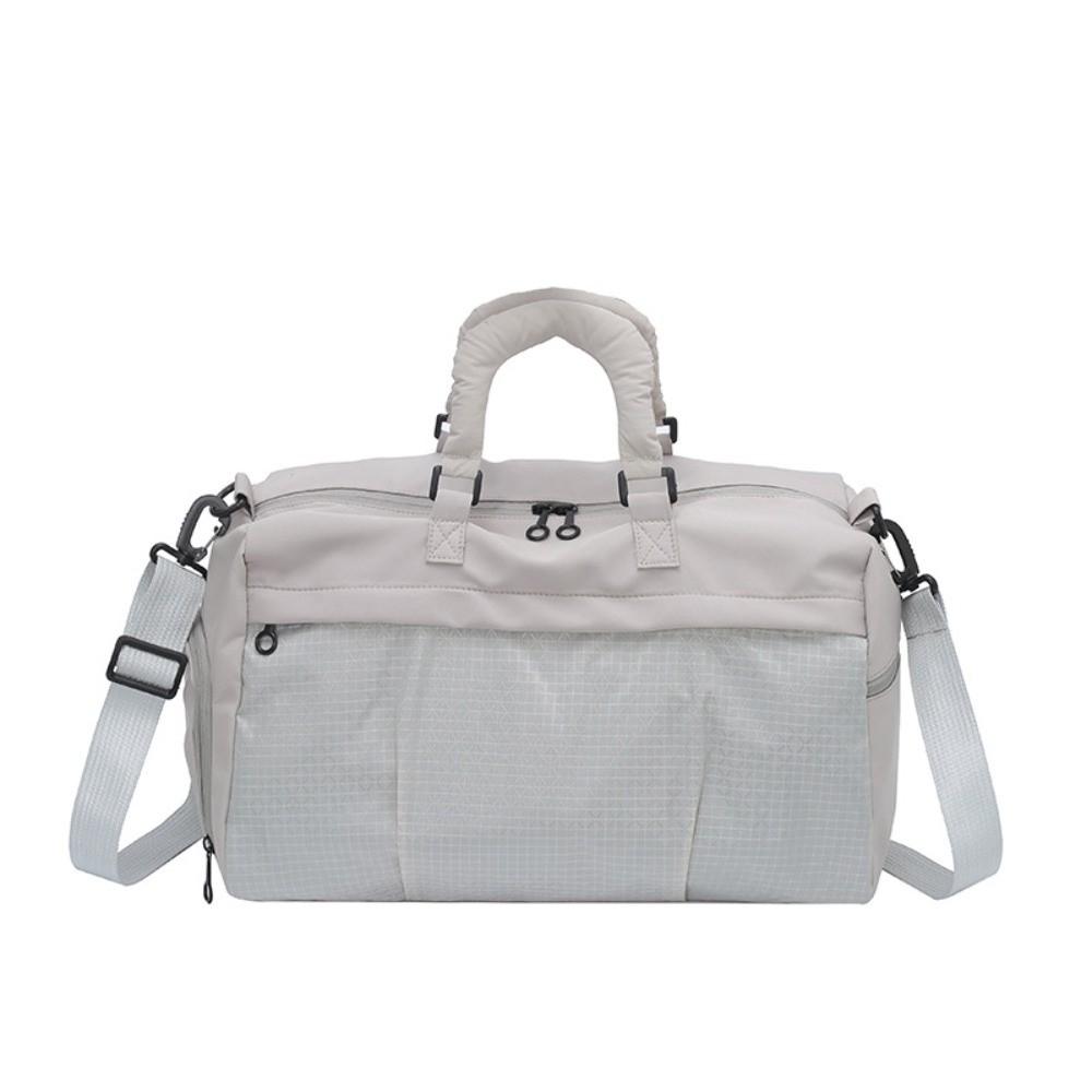 Large Capacity Travel Duffle Bag Dry Wet Separation Fitness Bag Short Distance Travel серый