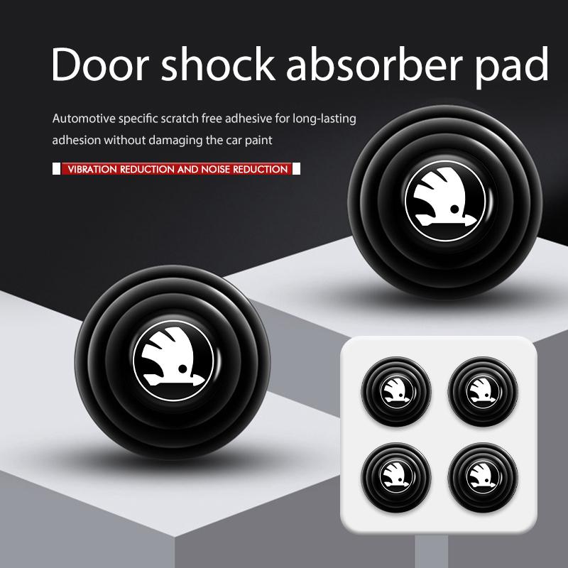 Car Door Anti-shock Pad Buffer Pad Crash Pad Silicone Pads Accessories For Skoda Octavia A5 A7 RS Fabia Superb Rapid Karoq