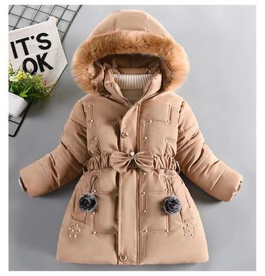 Autumn Winter Girls Jacket Keep Warm Hooded Windproof Outerwear Birthday Christmas Girls Coat Kids Clothes
