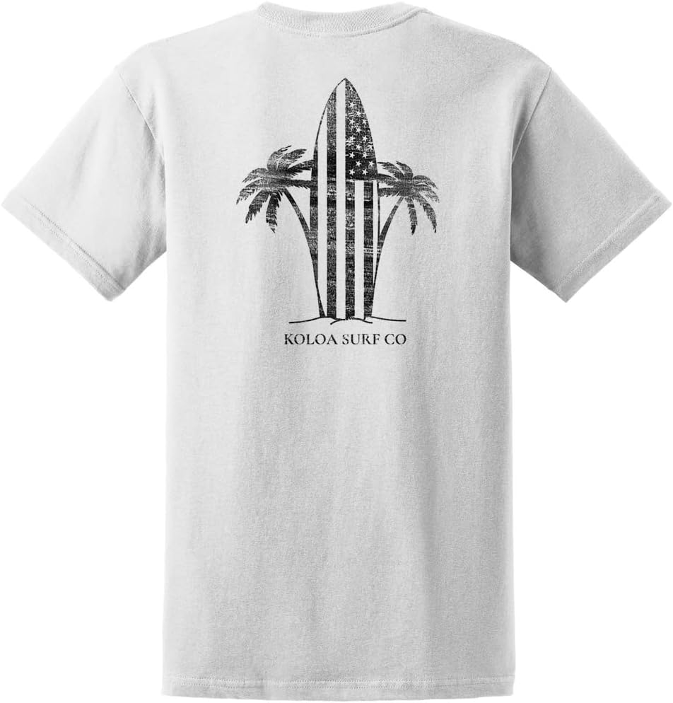Koloa Surf Men s Retro USA Surfboards Heavyweight Cotton Tee S