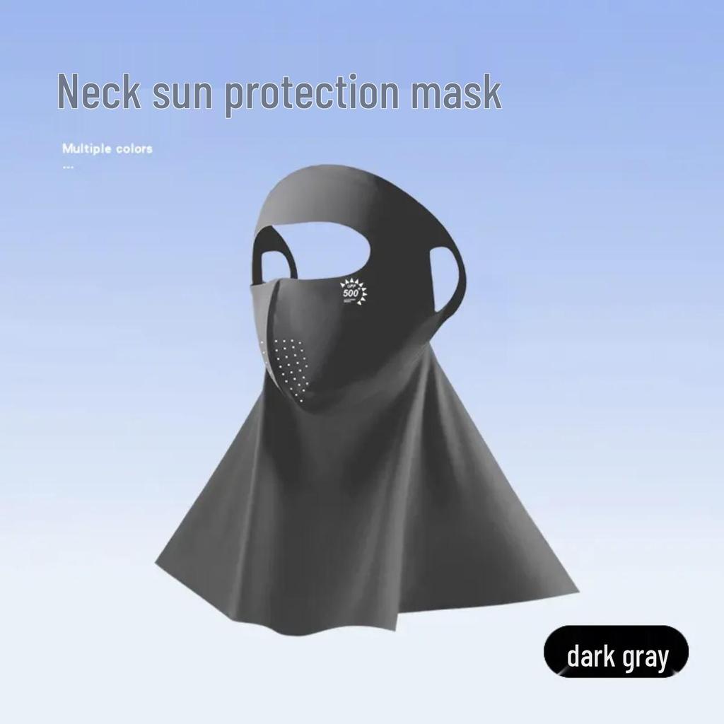 Women's Full Face UV Protection Ice Silk Mask for Summer Cycling