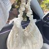 Lace Floral Bag - Large Capacity Pleated Commuter Single-shoulder Crossbody Bag
