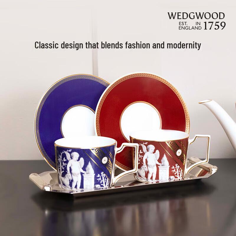 Wedgwood Renaissance Midnight Blue 250ml Coffee Cup & Saucer Set