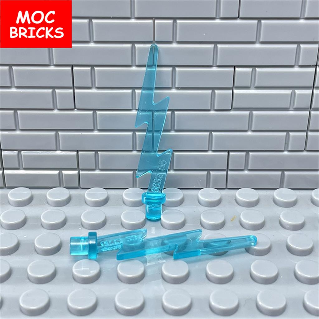 MOC Bricks Ice Energy Power Bursts Strong Lightning Action Figure Weapon 35032 27393 Accessory Building Blocks Toys Kids Gifts
