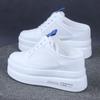 Fashion 2025 Spring and Summer Mesh White Shoes Baotou Half Slippers Women's Thick Bottom Increased 10CM Lazy Shoes White Sneakers