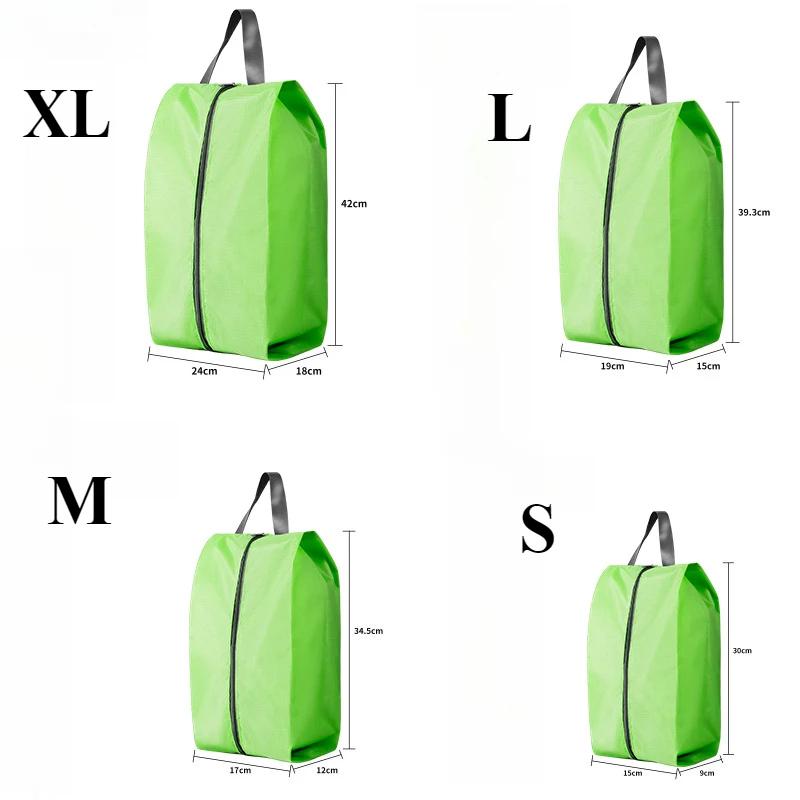 4 Size Portable Waterproof Shoe Storage Bags with Zipper Closure for Men and Women Travel Dustproof Shoes Organizer Bags