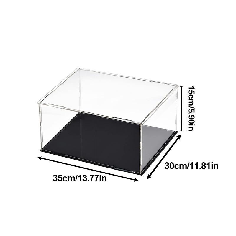 Acryl-Vitrine in mehreren Größen für Sammlerstücke zum Zusammenbauen, durchsichtige Acrylbox, Schutz-Vitrine zur Organisation von Figuren und Spielzeug