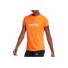 Adidas Letter Print Breathable Comfortable Training Short Sleeve T-Shirt Women Tops Orange GV1322