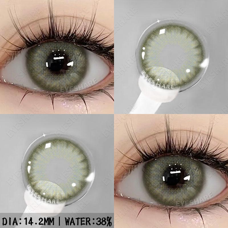 1Pair Color Contact Lenses for Eyes Fashion High Quality Blue Lenses Green Eye Contacts Cosmetic Eye Contacts Yearly