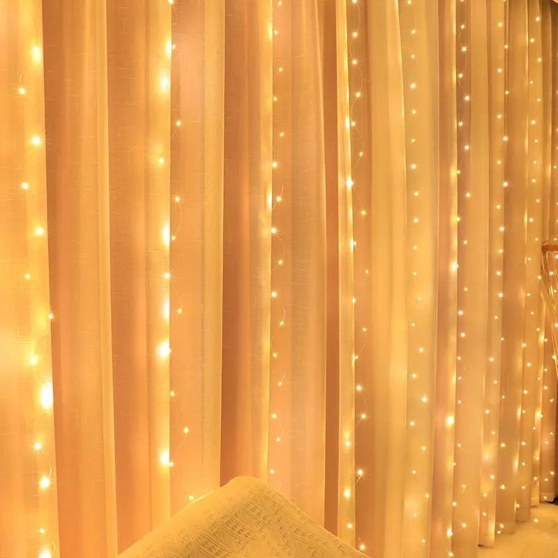 Electric garland interior LED curtain, 6.3 m, 1 pc
