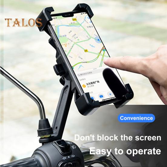 

Держатель для телефона на мотоцикл с автоматической блокировкой, крепление для мобильного телефона на руль, зеркало заднего вида, противоскользящее универсальное крепление для мобильного телефона на мотоцикл и велосипед A