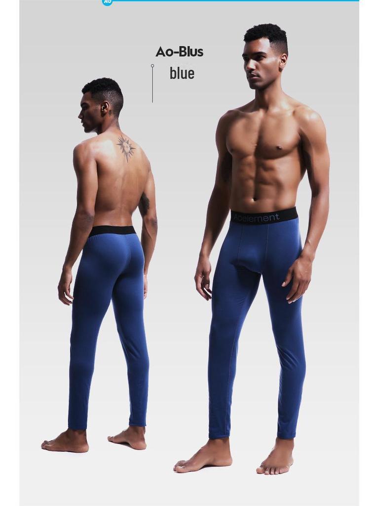 Men's Thin Velvet Warm Autumn/Winter Leggings - Comfortable and Close-Fitting.