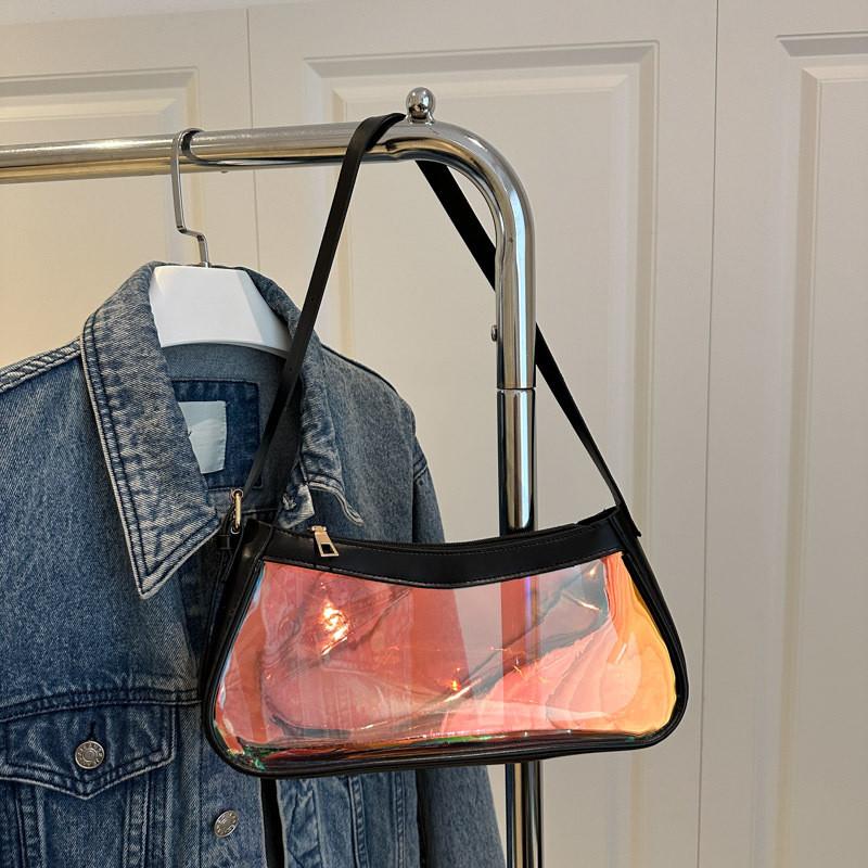 Underarm Shoulder Transparent Bag For Daily Use Handbag Outdoor Fashion Gift