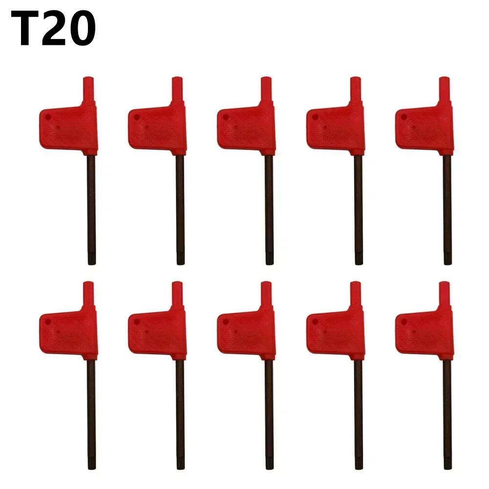 10 Stück T5-T20 Torx Schraubendreher T-Schlüssel Gabelschlüssel Schlüssel 80-88mm Für Werkstatt Auto Kfz Haushaltsgerät Möbel Reparatur Handwerkzeuge