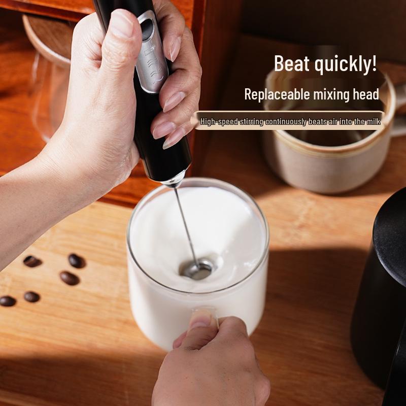 Rechargeable Handheld Electric Milk Frother & Egg Beater