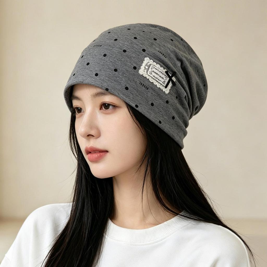 Class A Pure Cotton Thin Maternity Hat for Spring & Autumn: Comfortable, Breathable, No-Pressure Sleep Headscarf for Postpartum Mothers