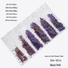 6-Grid Flat-Back Nail Art Rhinestone Set (1440pcs) - Mixed AB & Clear Glass Rhinestones Nail Decorations