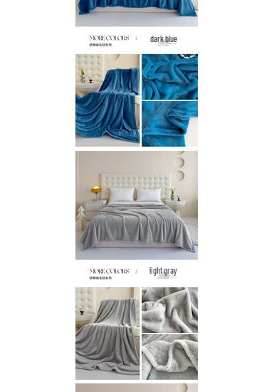 Solid Color Flannel Thin Blanket - Perfect for Office Naps, Sofa Throws, Summer Use, and as a Small Bed Sheet