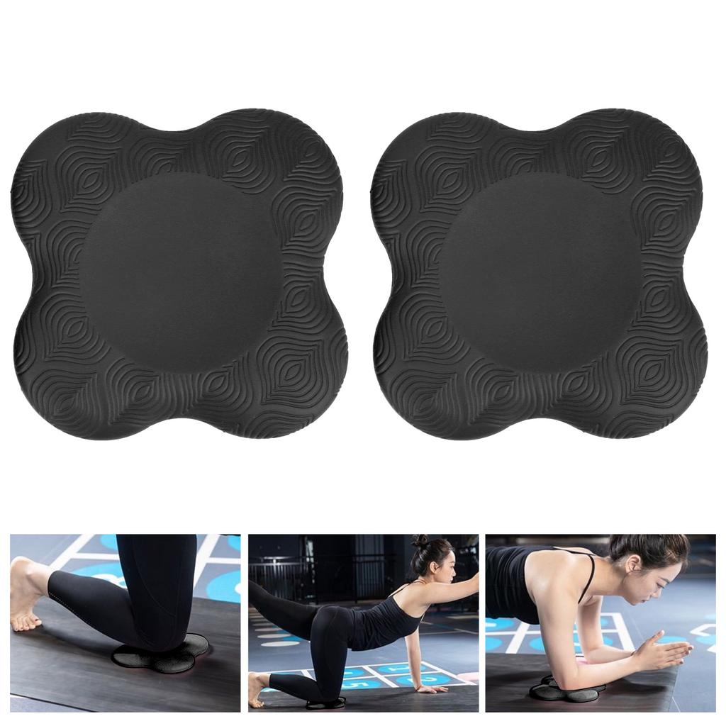 2pcs Yoga Knee Pads Support Cushion Mats Wrist Elbow Protective Pad for Fitness Exercise