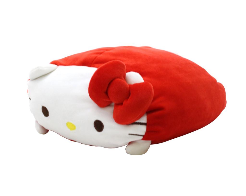 Hatayama Shoji Mochimochi Lying Down Hello Total 35cm Cushion, Small, Kitty, 36425639, Length Approx.