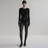 Korean Badblood BCAC Series Women's American Spicy Girl Long Sleeve Slim-Fit Solid Color T-Shirt