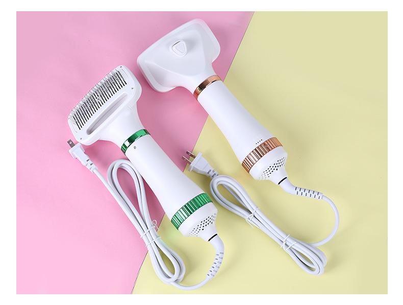 

Pet Smart Electric Grooming Comb: Quick-Drying, Fluffing, and Hair Removal for Cats and Dogs. Pet Electric Blow-Dry Comb золотой