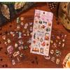 4 Blatt/Beutel Sticker Dessert Lebensmittel Flache Sticker Scrapbook DIY & Planer Dekoration Für Handyhülle Notizbuch