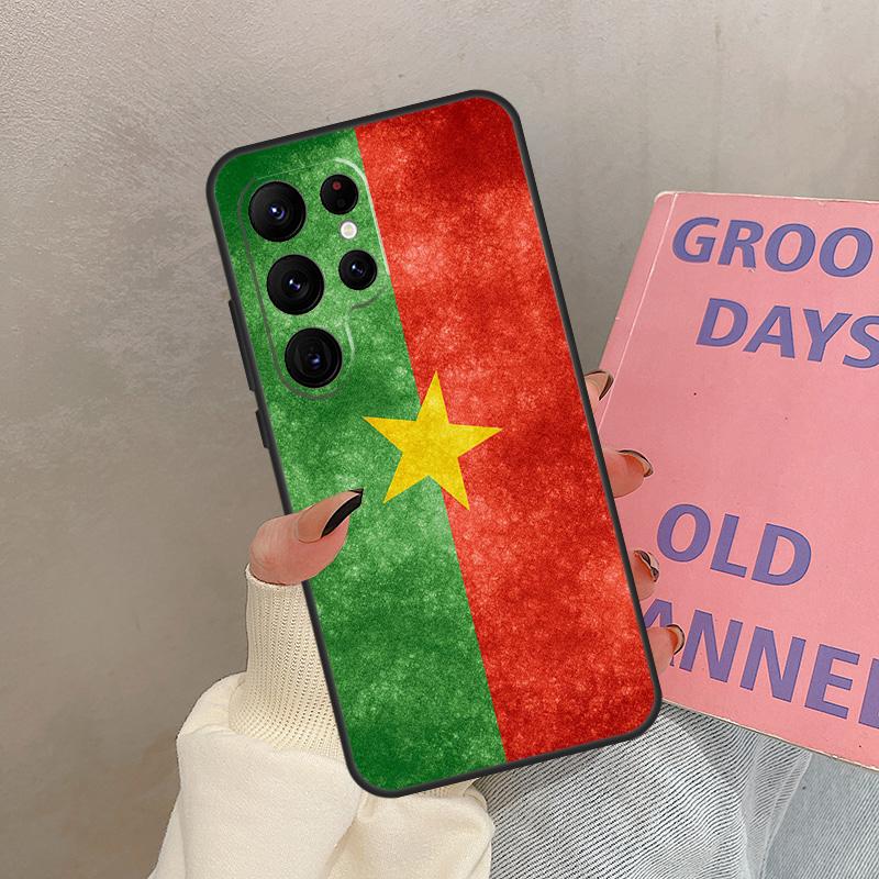

Burkina Faso Flag Case For Samsung Galaxy S25 Ultra S20 S21 S22 S24 S23 Ultra S9 S10 Plus S25 FE Cover Coque Galaxy S10
