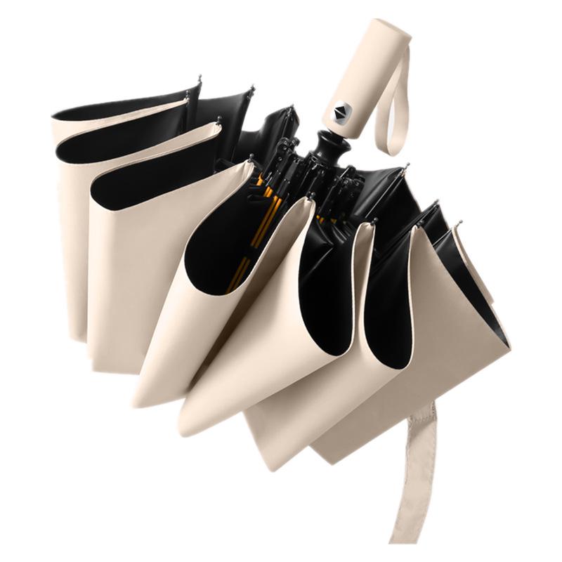 24-Bone Automatic Folding Umbrella: Stylish, Dual-Use Parasol with Sunscreen Protection for Men and Women