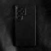 Real Cowhide Leather Phone Case For Samsung Galaxy S24 Ultra S23 Plus S22 S2+ Full Grain Edges Protective Hard Back Cover Coque