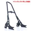 Detachable Sissy Bar Backrest, Matte Black with Pad, for Harley Sportster XL883/XL1200 (2004 and later models)