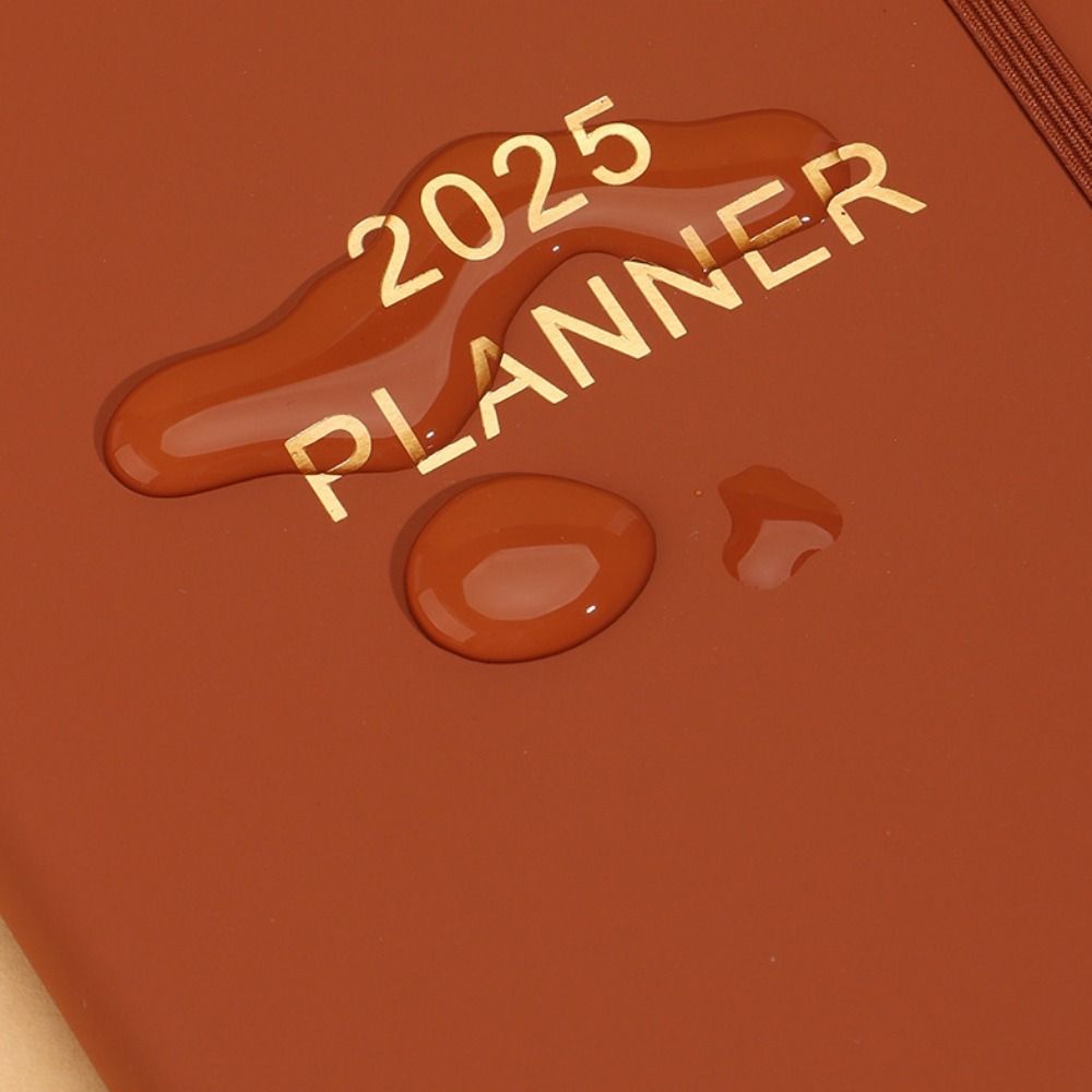 Schedule Journal 2025 Planner Notebook Efficiency Diary Book Portable Calendar Notebook  Student