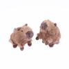 Kawaii Simulation Plush Capybara Keychain Cute Stuffed Animal Doll Pendant Car Key Holder Backpack Hanging Decoration Gifts