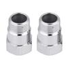 KIMISS O2 Oxygen Sensor, 2pcs 32mm M18*1.5 O2 Oxygen Sensor Extender Extension Spacer Bang Adapter Silver