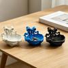 Französisches Schleifen Schmuckschale 3D Gedruckter Organizer mit texturiertem Schleifen-Design Multifunktionale Aufbewahrung für Ohrringe Armbänder Schlüssel Geschenk