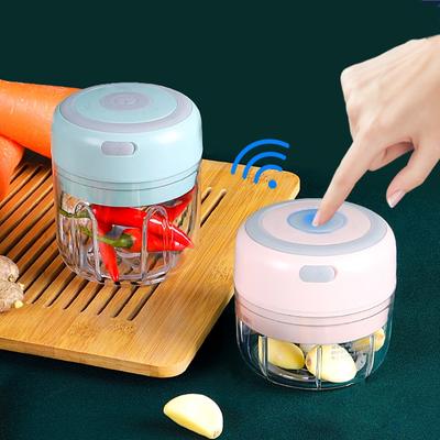 100/250mL Mini Electric Garlic Chopper USB Charging Ginger Masher Machine Sturdy Durable Chili Vegetable Crusher Kitchen Tool
