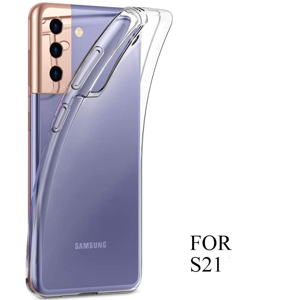 Ultra Thin Clear Silicone Case For Samsung Galaxy S23 S22 S21 S20 Ultra Plus FE Cover for Samsung Note 10 Plus 20 Ultra Funda