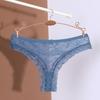 Low Waist Mesh Briefs Women Bow Flower Romantic T Panties Fashion Mesh Sheer Lace Thong  Home