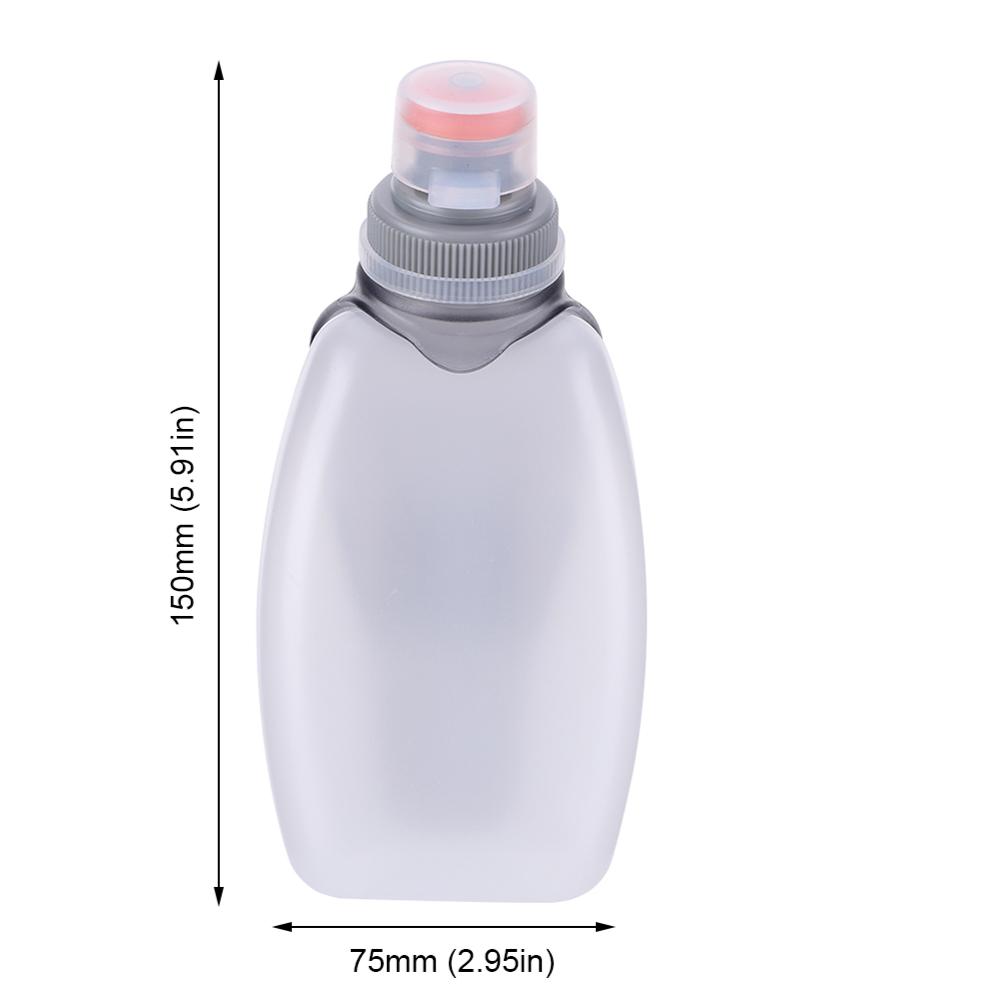 

250 мл Бутылка для воды с клипсой и пылезащитной крышкой, Гидратационная поясная бутылка, Бутылка для бега, Походная бутылка для велоспорта, Марафона